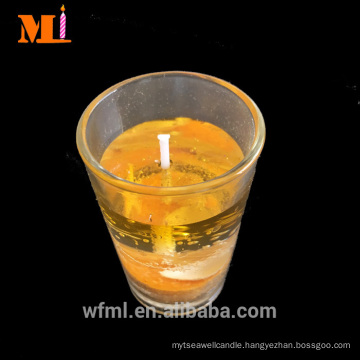 2017 Alibaba Best Seller New Outlet Yellow Gel Candle In Stock